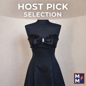 ✨ Chic Strapless Black Cocktail Dress – L.A. Glo – Size 7/8Elegant and timeless